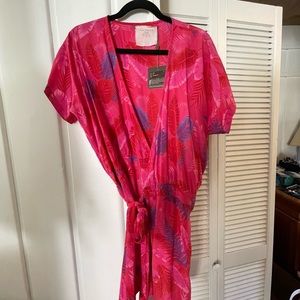 Acacia Psychadelic Leaf Rome Dress